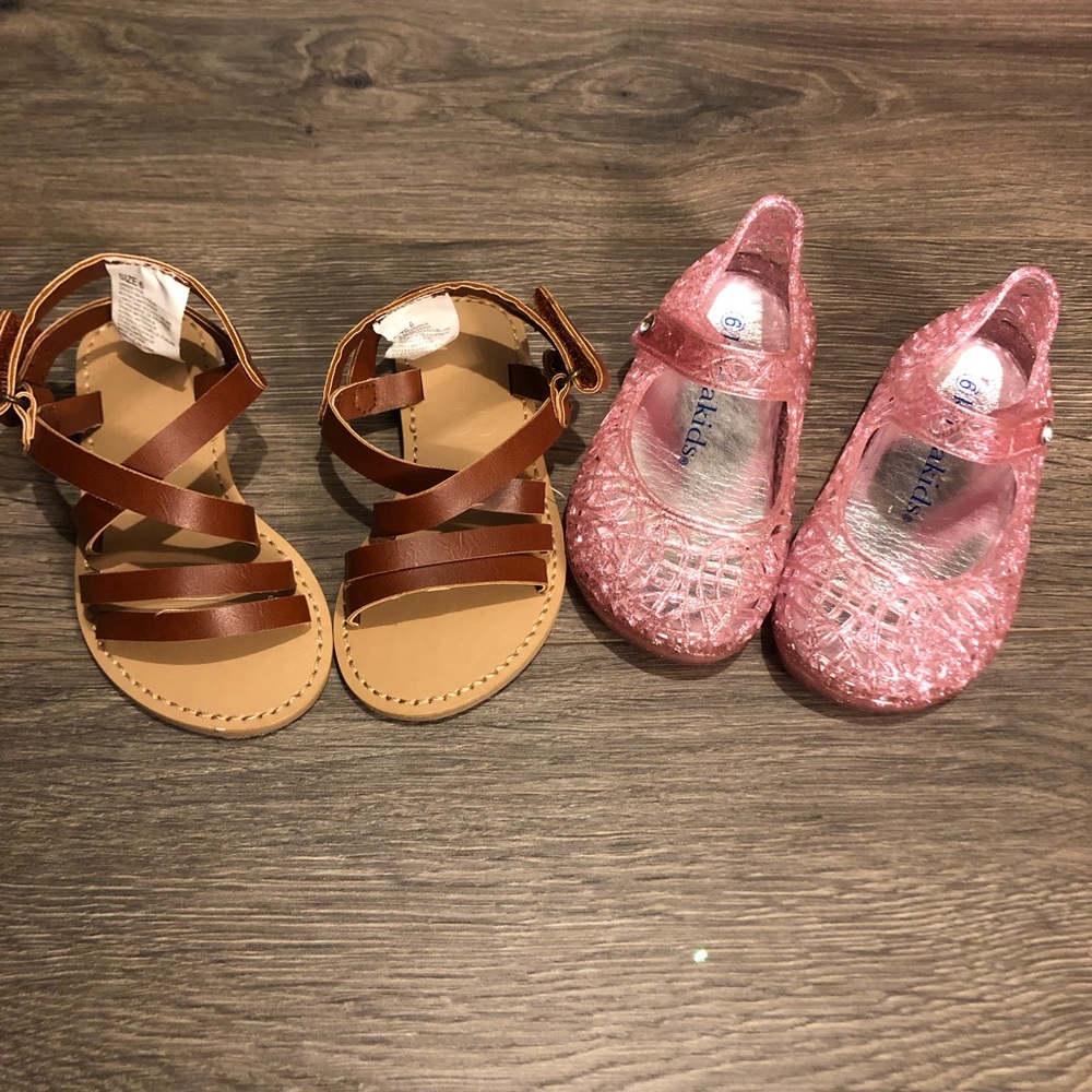 Toddler girl sandals bundled